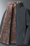 Winter men's jacket plus velvet thick middle-aged warm large size jacket 50-70 dad grandfather old people clothes