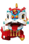 Jiaqi Guochao Awakening Lion Ancient God Beast Building Block Toy DIY Creative New Year Gift