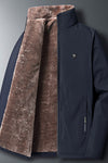 Winter men's jacket plus velvet thick middle-aged warm large size jacket 50-70 dad grandfather old people clothes