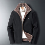 Winter men's jacket plus velvet thick middle-aged warm large size jacket 50-70 dad grandfather old people clothes