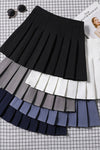 Pleated skirt female spring and summer 2021 new high waist black A word short skirt college wind autumn winter plaid half length skirt manufacturer