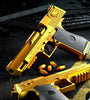 Golden Desert Eagle shell-throwing soft-bullet gun bursting Glock toy gun automatic loading empty warehouse hanging machine pistol batch