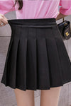 Pleated skirt female spring and summer 2021 new high waist black A word short skirt college wind autumn winter plaid half length skirt manufacturer