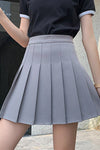 Pleated skirt female spring and summer 2021 new high waist black A word short skirt college wind autumn winter plaid half length skirt manufacturer