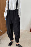 Spring new Japanese lazy design, feeling, foot radish, vectors, high waist age, thin, thin tied trousers,