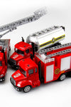 Inertial model car engineering vehicle excavator fire truck children's toys boy training education institution gift wholesale