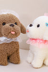 Japanese lace puppy doll cute vomiting tongs Tedi dog plush toy gripper doll cross-border simulation gift