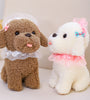 Japanese lace puppy doll cute vomiting tongs Tedi dog plush toy gripper doll cross-border simulation gift