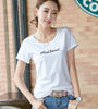 2021 summer women's care machine T-shirt female letter print round collar bottoming shirt T-shirt blouse wholesale 88868