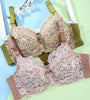 Big chest show small underwear female thin section full cup shrinkable chest thin large size bra