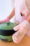 Cute Steamer Insulation Gloves Oven Gloves Microwave Gloves Cartoon Home Kitchen Insulation Gloves