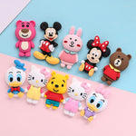 Spot big cartoon doll resin accessories bear mouse duck DIY cream mobile phone shell storage box water cup decoration