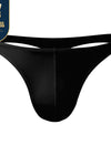 Cat men's hazelnuts low waist solid color U convex force tight sexy T underwear ice silk breathable insolvenous hip bag