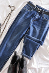 Jeans women's straight and loose high waist nine points retro ancient pants children's net red 2021 spring autumn new wholesale