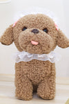 Japanese lace puppy doll cute vomiting tongs Tedi dog plush toy gripper doll cross-border simulation gift