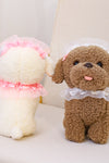 Japanese lace puppy doll cute vomiting tongs Tedi dog plush toy gripper doll cross-border simulation gift