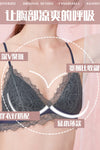 2021 new spring and summer ultra-thin bra formal underwear set ladies small breast gathered summer triangle cup bra lace