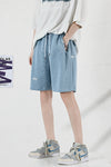 Sports shorts female summer thin section 2021 new loose straight casual weapper wide leg five points pants tide H628