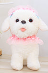 Japanese lace puppy doll cute vomiting tongs Tedi dog plush toy gripper doll cross-border simulation gift