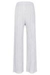 Spring and summer casual pants female simple loose comfortable elastic casual trousers women's pleated trousers straight pants three house folds