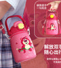 Strawberry Bear Genuine Internet Celebrity Big Belly Cup Double Drink Large Capacity Disney Children's Insulation Cup 316 Sports Water Bottle