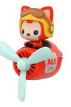 Airplane Pilot Car Air Freshener Diffuser Bear Pilot Rotating Propeller Fragrance Air Fresheners Clip